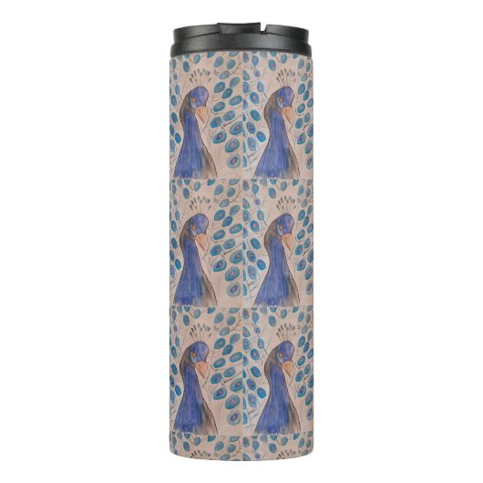 Peacock Blue Thermosbecher (Rückseite)