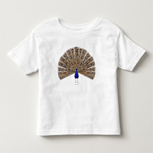 Peacock Blue Toddler Kleinkind T-shirt (Vorderseite)