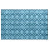 Peacock Blue, weißes marokkanisches Quatrefolie #6 Stoff (Yard (91,4 cm))