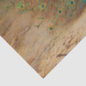 Peacock Boho Decoupage Peacocks Vintag Seidenpapier (Ausschnitt)