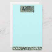 Peacock Briefpapier (Vorne/Hinten)