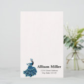 Peacock Briefpapier (Stehend Vorderseite)