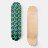 Peacock Bubble Skateboard (Vorderseite)