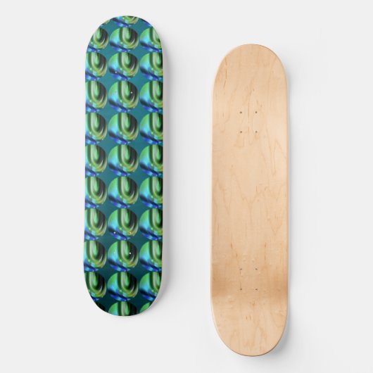 Peacock Bubble Skateboard (Vorderseite)