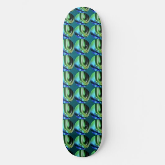 Peacock Bubble Skateboard (Vorderseite)