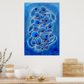 Peacock Bubbles Poster (Küche)