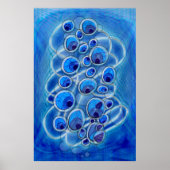 Peacock Bubbles Poster (Vorne)