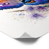 Peacock Butterfly Art Print Poster (Ecke)