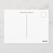 Peacock Butterfly auf Buddleia Postkarte (Rückseite)