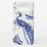 Peacock Butterfly Chinesischer Navy Vintag  Samsung Galaxy S10  Hülle<br><div class="desc">"Peacock Butterfly Chinese Navy Blue White Vintag Samsung Galaxy S10  Case."  Neue Kunst  von Vintagen chinesischen und asiatischen Einfluss antike Töpferei und Fliesen Design.  Hergestellt von Audrey Jeanne Roberts,  international lizenzierter Künstler und Designer,  Copyright.</div>