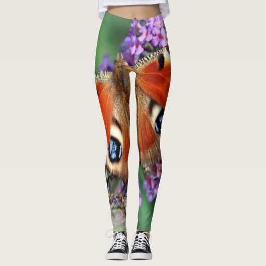 Peacock Butterfly-Leggings Leggings (Vorderseite)