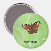 Peacock Butterfly Magnet (Vorderseite/Rückseite)