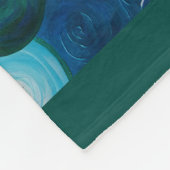 Peacock Butterfly-Malerei Fleecedecke (Ecke)