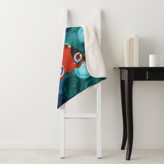 Peacock Butterfly-Malerei Sherpadecke (Beispiel)