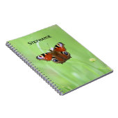 Peacock Butterfly Notizblock (Rechte Seite)