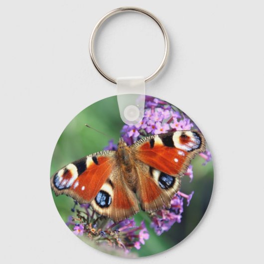 Peacock Butterfly Schlüsselanhänger (Vorderseite)