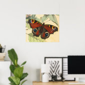 Peacock Butterfly - Vintag Art Poster (Heimbüro)