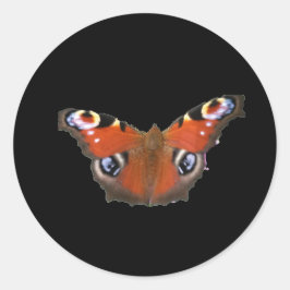 Peacock Butterfly von KABFA Runder Aufkleber