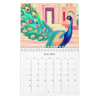 peacock calendar kalender