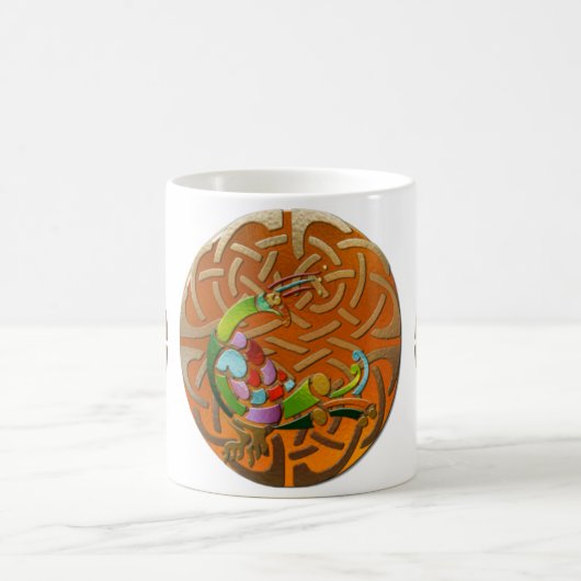 Peacock Celtic Deko Jeweled Kaffeetasse (Mittel)
