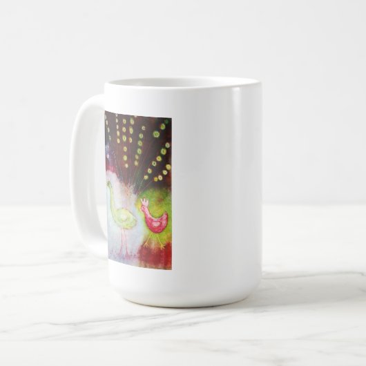 Peacock Chicken-Tasse Kaffeetasse (Vorderseite Links)