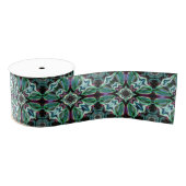 Peacock Color Abstract Spectacular Design Ripsband (Spule)