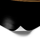 Peacock Color Flower Petals Hamsa Green Third Eye Poster (Ecke)