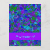 Peacock Color Spritzer Postkarte (Vorderseite)