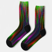 Peacock Colors Crazy Socken (Linkes Detail)