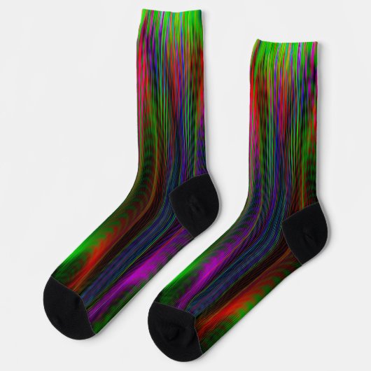 Peacock Colors Crazy Socken (Linkes Detail)