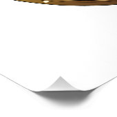 Peacock Colors Hamsa w/ Gold Third Eye Poster (Ecke)