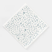 Peacock Confetti Wasserfarbe Dots Papier Napkin Serviette (Ecke)