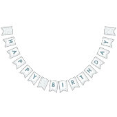 Peacock Confetti Wasserfarben Dots Jagdflagge Wimpelkette (Alle)