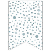 Peacock Confetti Wasserfarben Dots Jagdflagge Wimpelkette (Erste Fahne)