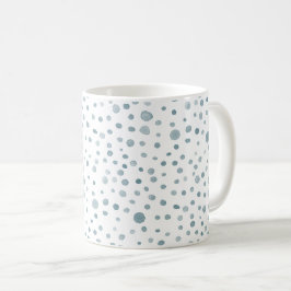 Peacock Confetti Watercolor Dots Classic Tasse