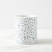 Peacock Confetti Watercolor Dots Classic Tasse (Mittel)