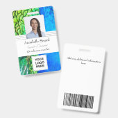 Peacock Creative bunt artiful business Ausweis (Vorder- & Rückseite)