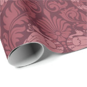 Peacock Damask Muster Geschenkpapier (Rolleneckpunkt)