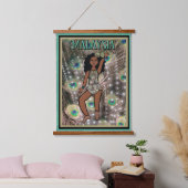 Peacock Dancer #1 Wandteppich Mit Holzrahmen (Schlafzimmer)