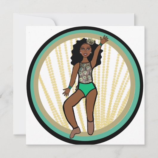 Peacock Dancer A Feiertagskarte (Vorderseite)