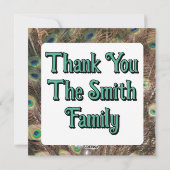 Peacock Dancer A Feiertagskarte (Rückseite)