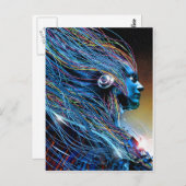 Peacock Dancer.jpg Postkarte (Vorne/Hinten)
