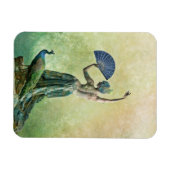 Peacock Dancer Magnet (Horizontal)