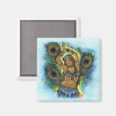 Peacock Dancer Magnet (Vorderseite/Rückseite)