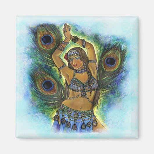 Peacock Dancer Magnet (Vorne)