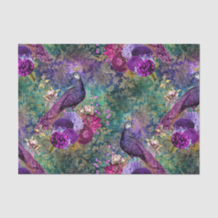 Peacock Decoupage Ephemere Tissue Paper Seidenpapier