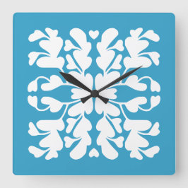 Peacock Deko Quadratische Wanduhr