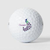 Peacock Design Golfball (Vorderseite)