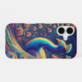 Peacock Design Phone Case iPhone 16 Hülle (Rückseite (Horizontal))