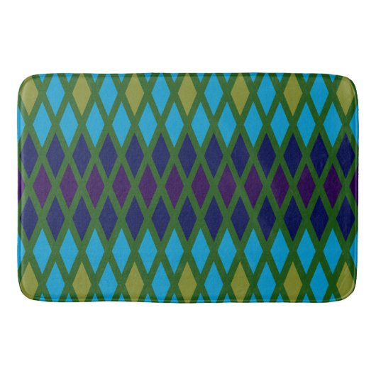 Peacock Diamond Badematte (Vorderseite)